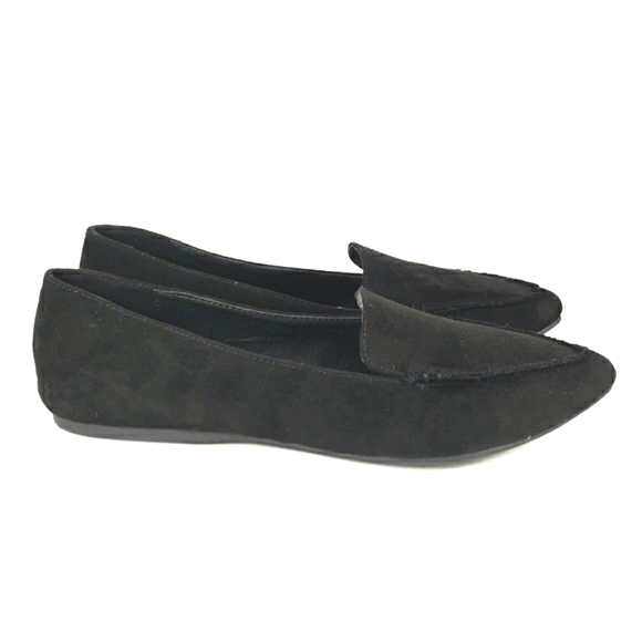 JustFab NEW! Campbell, Black Faux-suede, Slip On Loafer Women's Size 7M - Picture 2 of 13